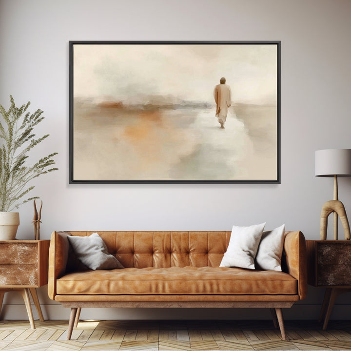 Desert Grace – Framed Canvas Print – Christian Art Canvas – Jesus Painting – Christian Wall Art – Modern Christian Art