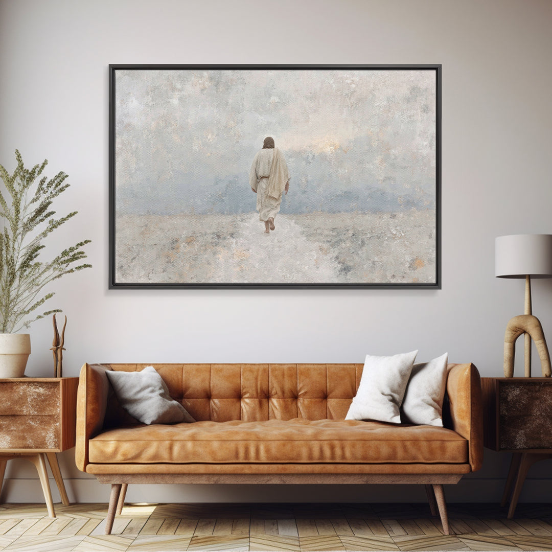 Heaven’s Horizon | Framed Canvas Print | Christian Wall Art | Jesus Painting | Christian Art Canvas | Unique Christian Art