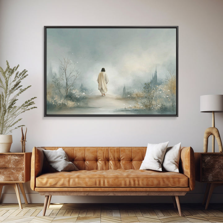Kingdom Journey – Framed Canvas Print – Christian Art Canvas – Jesus Painting – Christian Wall Art – Christian Christmas Art