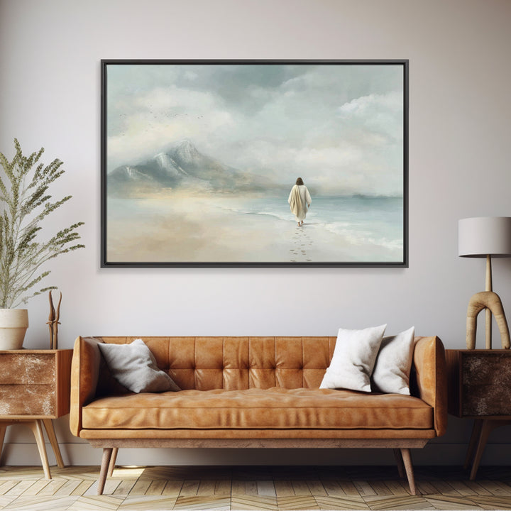 Path Of Mercy – Framed Canvas Print – Jesus Painting – Christian Wall Art – Christian Art Canvas – Christian Gift Ideas – Vintage Christian