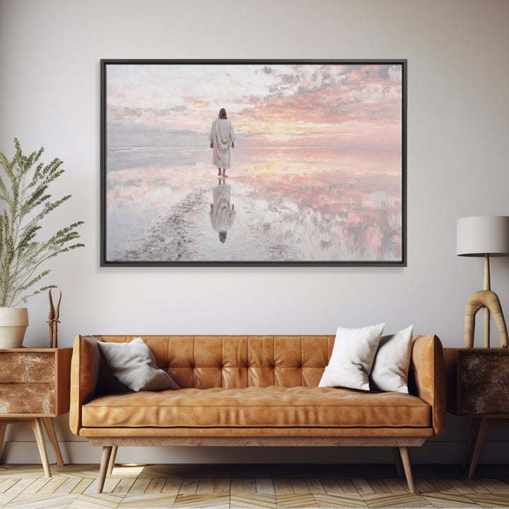 Horizon Of Grace | Framed Canvas Print | Christian Art Canvas | Jesus Painting | Christian Wall Art | Subtle Christian Art | Christian Art