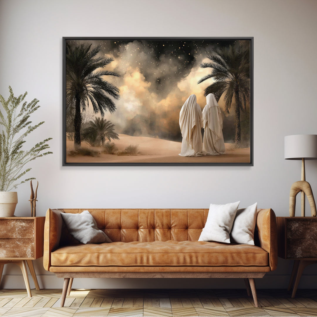 Circle Of Hope – Framed Canvas Print – Christian Art Canvas – Christian Wall Art – Minimalist Christian Art – Christian Painting – Christia