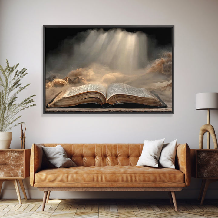 Night Of Wonder – Framed Canvas Print – Christian Wall Art – Christian Art Canvas – Christian Christmas Art – Jesus Painting – Christian De