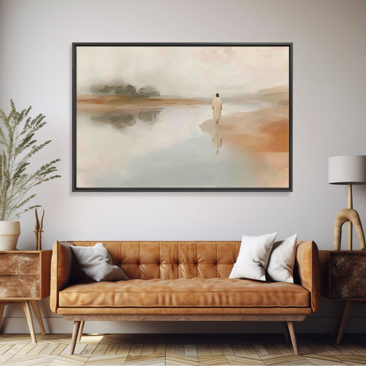 Dawn Of Faith | Framed Canvas Print | Christian Art Canvas | Jesus Painting | Christian Wall Art | Vintage Christian Art | Christian Christ