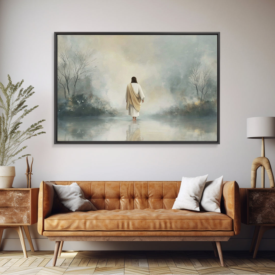 Celestial Promise – Framed Canvas Print – Christian Art Canvas – Jesus Painting – Christian Christmas Art – Framed Christmas Art – Christia
