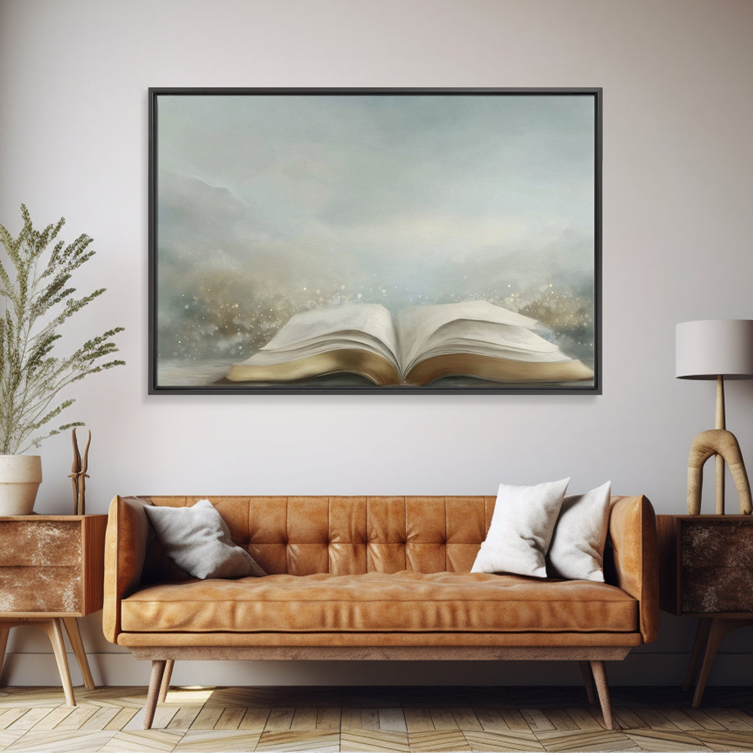 Spirit Of Wisdom – Framed Canvas Print – Christian Wall Art – Christian Painting – Christian Art Canvas – Minimalist Christian Art – Christ