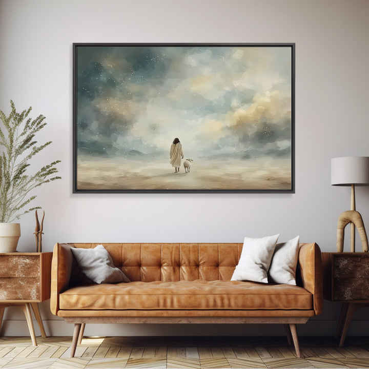 Heavenly Way | Framed Canvas Print | Christian Wall Art | Jesus Art Print | Christian Christmas Art | Christian Decor | Christian Painting