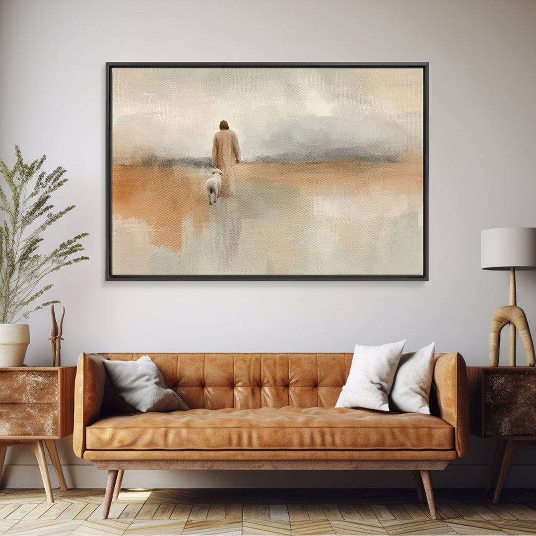 Cloudborne Mercy, Framed Canvas Print, Christian Art Canvas, Jesus Painting Canvas, Large Christian Painting, Christian Wall Art, Christian