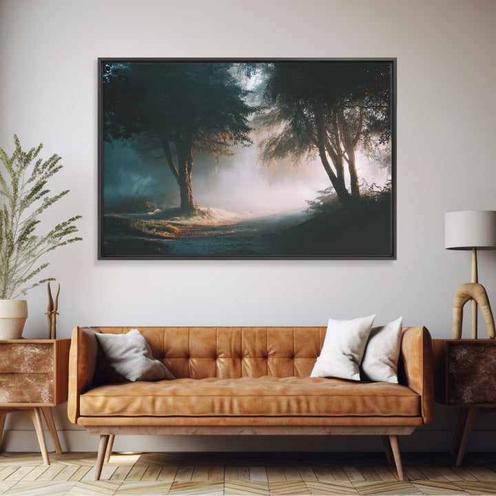 Sacred Forest Light – Framed Canvas Print – Jesus Painting – Christian Decor – Christian Art Canvas – Christian Gift Ideas – Christian Wall