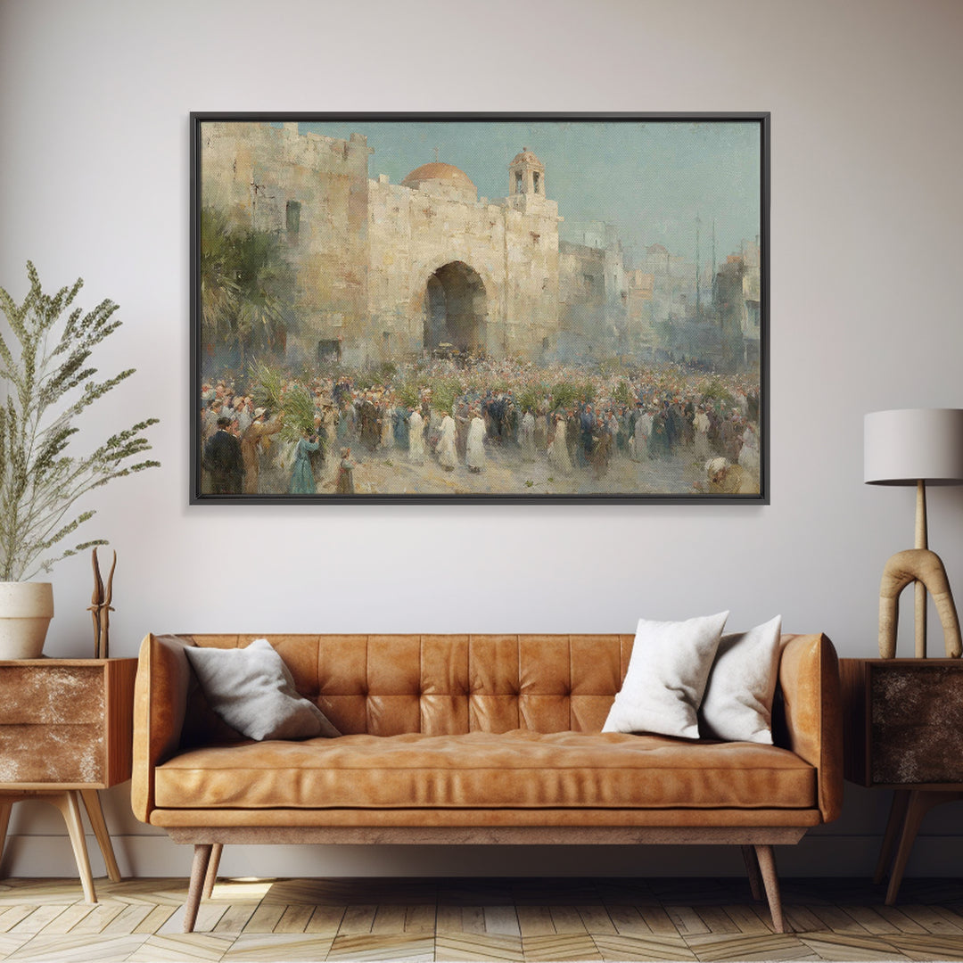 City of Praise | Framed Canvas Print | Christian Art Canvas | Christian Wall Art | Christmas Canvas Wall Art | Christian Gift | Jesus Art P