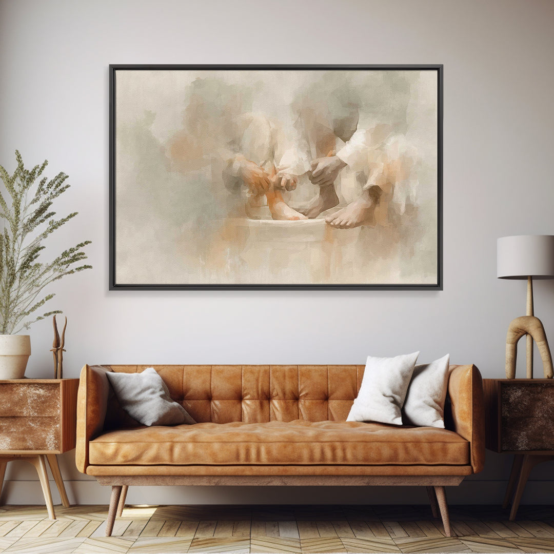 Servant’s Offering | Framed Canvas Print | Christian Wall Art | Christian Painting | Subtle Christian Paintings | Christian Art Work | Chri