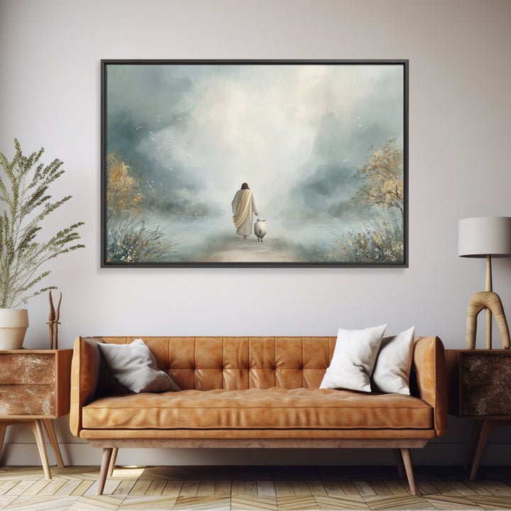 Pathway Of Hope – Framed Canvas Print – Christian Wall Art – Christian Christmas Art – Christian Art Canvas – Jesus Painting – Christian De