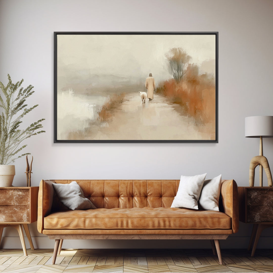 Everlasting Calm – Framed Canvas Print – Jesus Painting – Christian Art Canvas – Christmas Art – Christian Wall Art – Christian Decorations