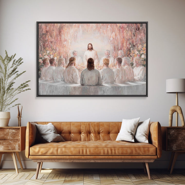 Garden Covenant – Framed Canvas Print – Christian Christmas Art – Jesus Art Print – Christian Wall Art – Unique Christian Art – Christian D