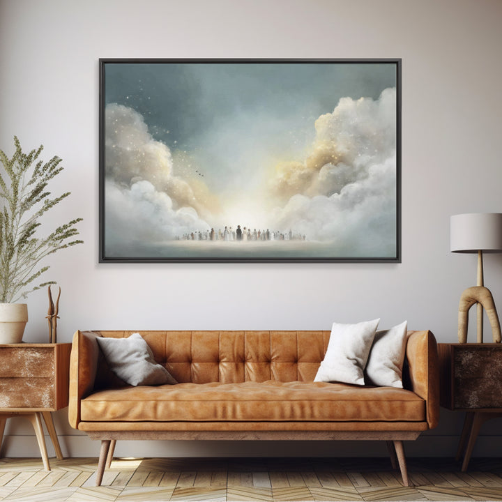 Garden Workshop – Framed Canvas Print – Christian Art Canvas – Jesus Painting – Christian Wall Art – Unique Christian Art – Christian Gift