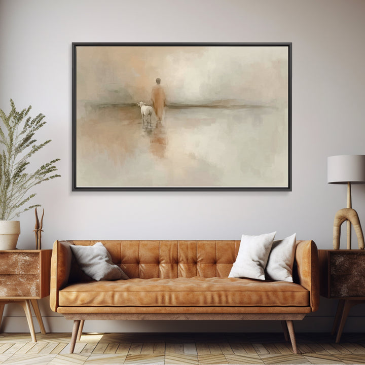 Guided Path – Framed Canvas Print – Christian Art Canvas – Christian Wall Art – Christian Painting – Subtle Christian Art – Christian Decor