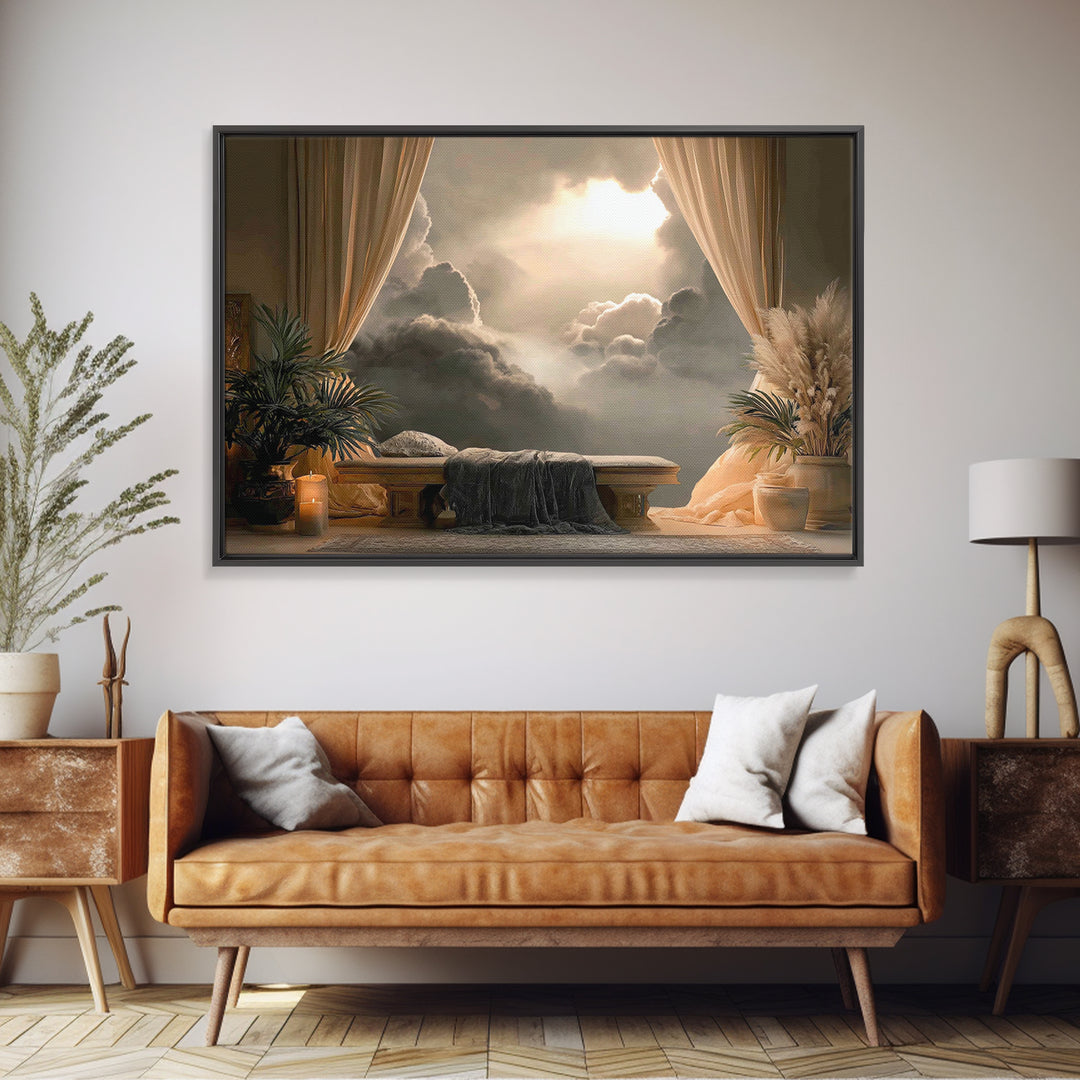 Heaven’s Horizon – Framed Canvas Print – Christian Art Canvas – Christian Wall Art – Modern Christian Art – Subtle Christian Art – Christia