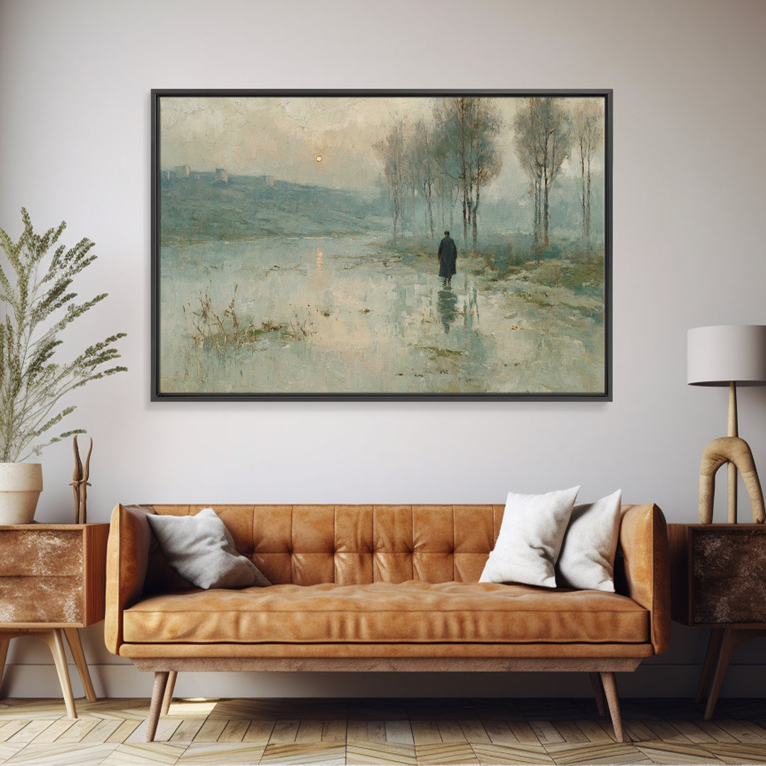 Valley Of Light – Framed Canvas Print – Christian Art Canvas – Christian Wall Art – Moody Christian Art – Christian Art Print – Modern Chri