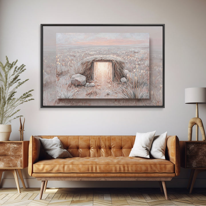 Heaven’s Doorway – Framed Canvas Print – Christian Wall Art – Christian Art Canvas – Christian Christmas Art – Christmas Art Prints – Chris