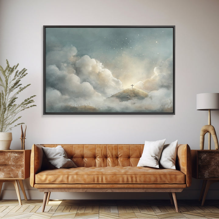 Heavenbound Promise – Framed Canvas Print – Christian Wall Art – Christian Art Canvas – Large Christian Art – Subtle Christian Art – Christ