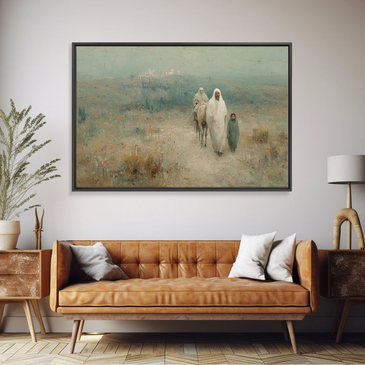 Journey Of Faith | Framed Canvas Print | Christian Art | Christian Art Canvas | Christian Wall Art | Christmas Art Prints | Jesus Painting
