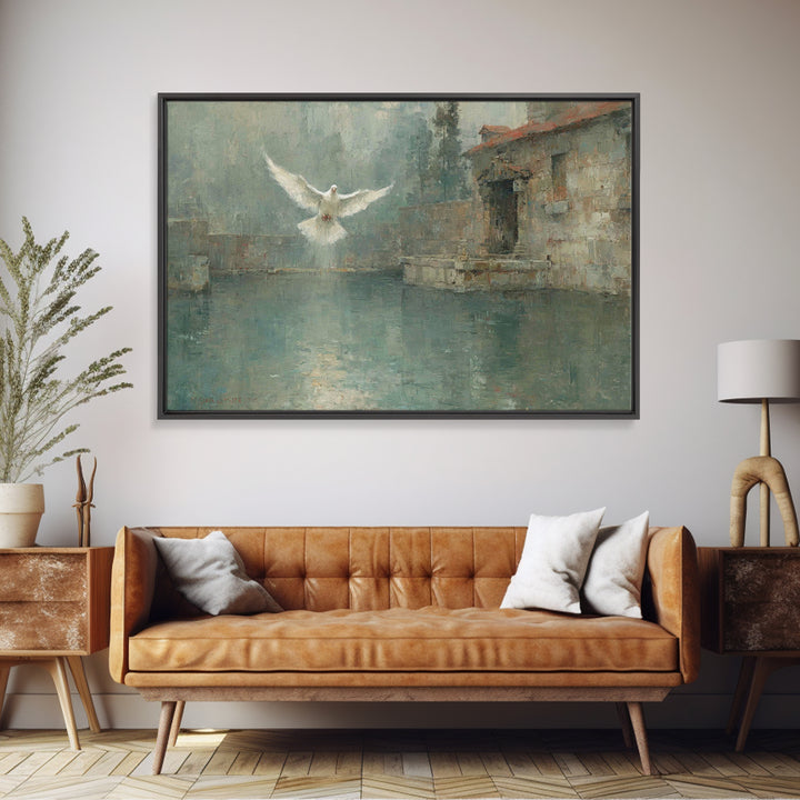 Sacred Waters | Framed Canvas Print | Christian Wall Art | Christian Art Canvas | Christian Paintings | Christian Art | Christian Gift Idea