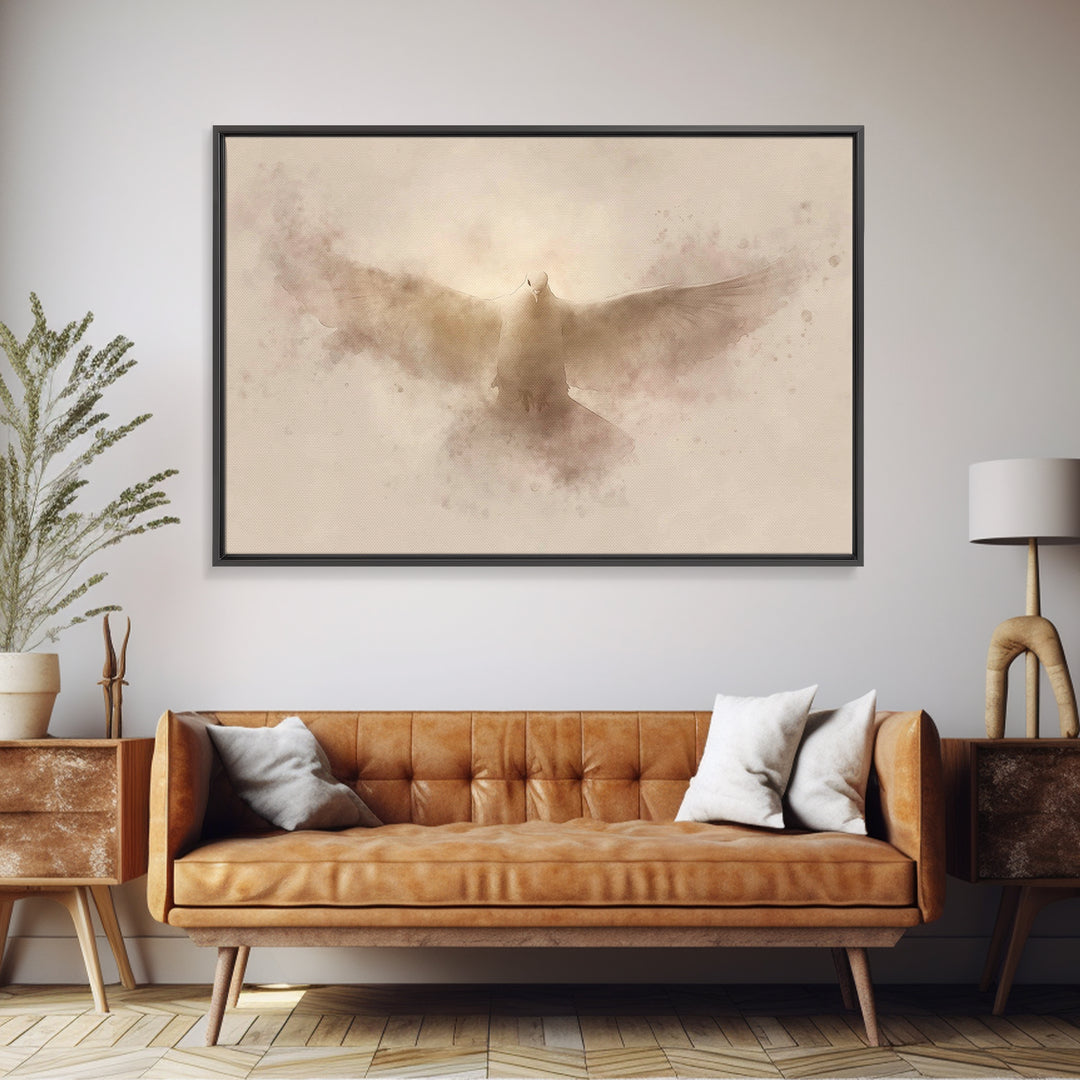 Holy Presence – Framed Canvas Print – Christian Art Canvas – Christian Wall Art – Subtle Christian Art – Christian Christmas Art – Jesus Pa