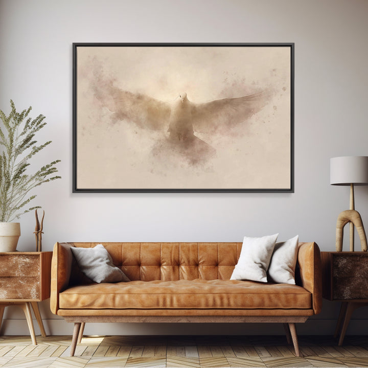 Holy Presence – Framed Canvas Print – Christian Art Canvas – Christian Wall Art – Subtle Christian Art – Christian Christmas Art – Jesus Pa