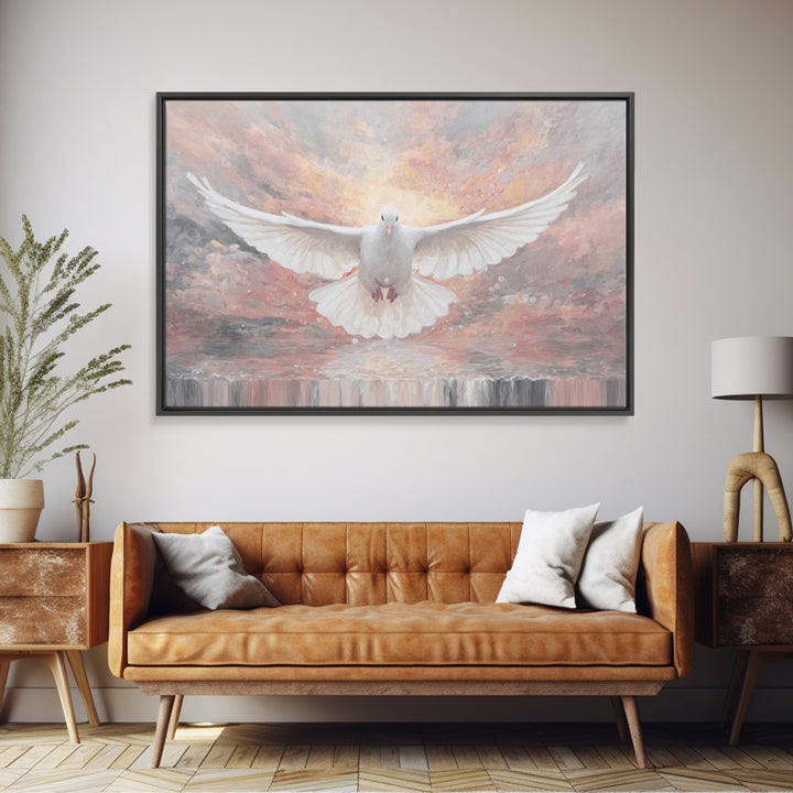 Dawn Of Grace, Framed Canvas Print, Christian Wall Art, Christian Art Canvas, Christian Christmas Art, Christmas Canvas Wall Art, Jesus Pai