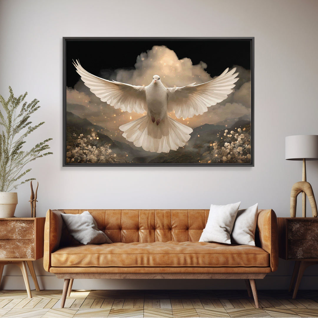 Light Of Hope – Framed Canvas Print – Christian Art – Christian Wall Art – Christian Art Canvas – Christmas Art Prints – Christian Christma