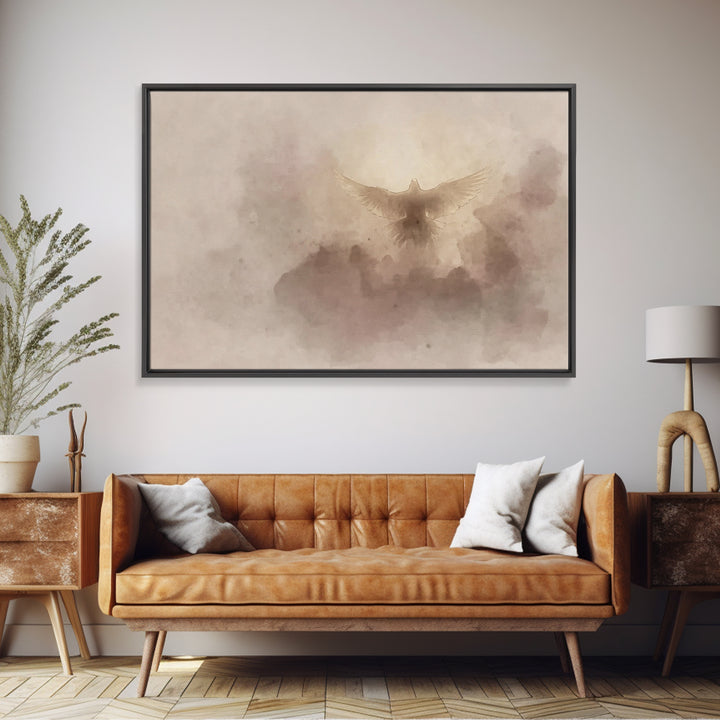 Spirit Of Dawn – Framed Canvas Print – Christian Wall Art – Christian Art Canvas – Christian Art – Christmas Art – Christian Decor