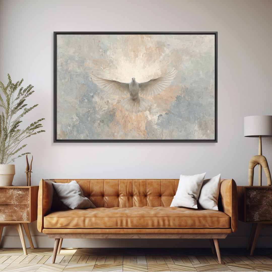 Heavenly Promise | Framed Canvas Print | Christian Art Canvas | Christian Wall Art | Christian Painting | Christmas Art | Christian Gift