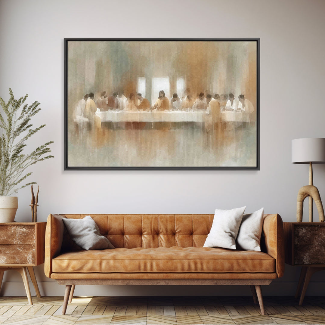 Eternal Gathering - Framed Canvas Print - Christian Wall Art - Christian Art Canvas - Moody Christian Art - Jesus Painting - Christian Chri