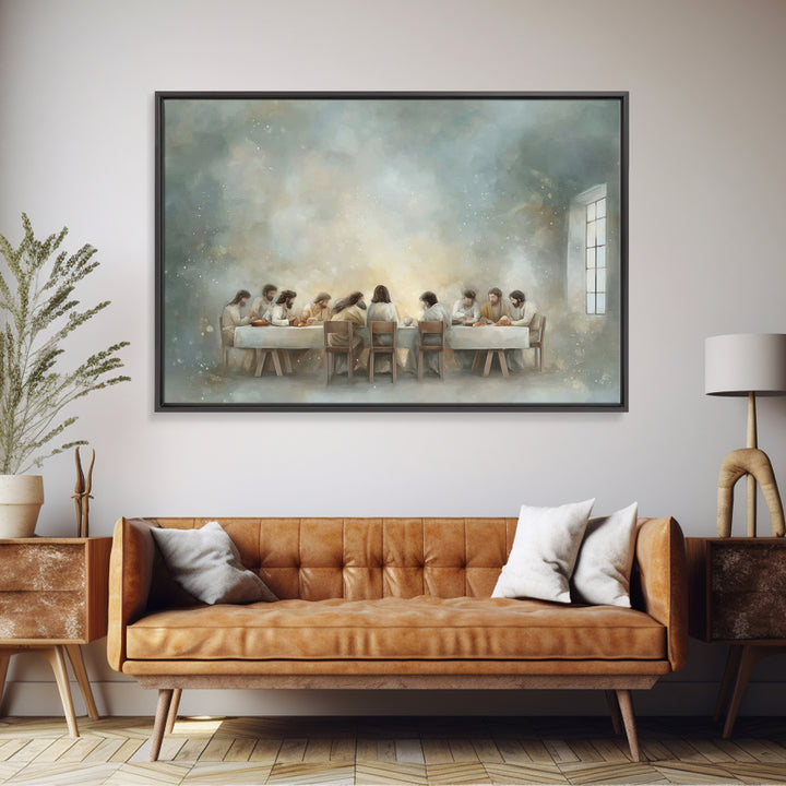 Celestial Table - Framed Canvas Print - Christian Art Canvas - Christian Wall Art - Subtle Christian Art - Jesus Painting - Christian Decor