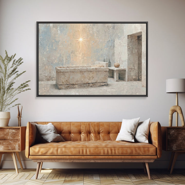 Renewed Journey | Framed Canvas Print | Christian Wall Art | Christian Art Canvas | Jesus Painting | Vintage Christian Art | Christian Art