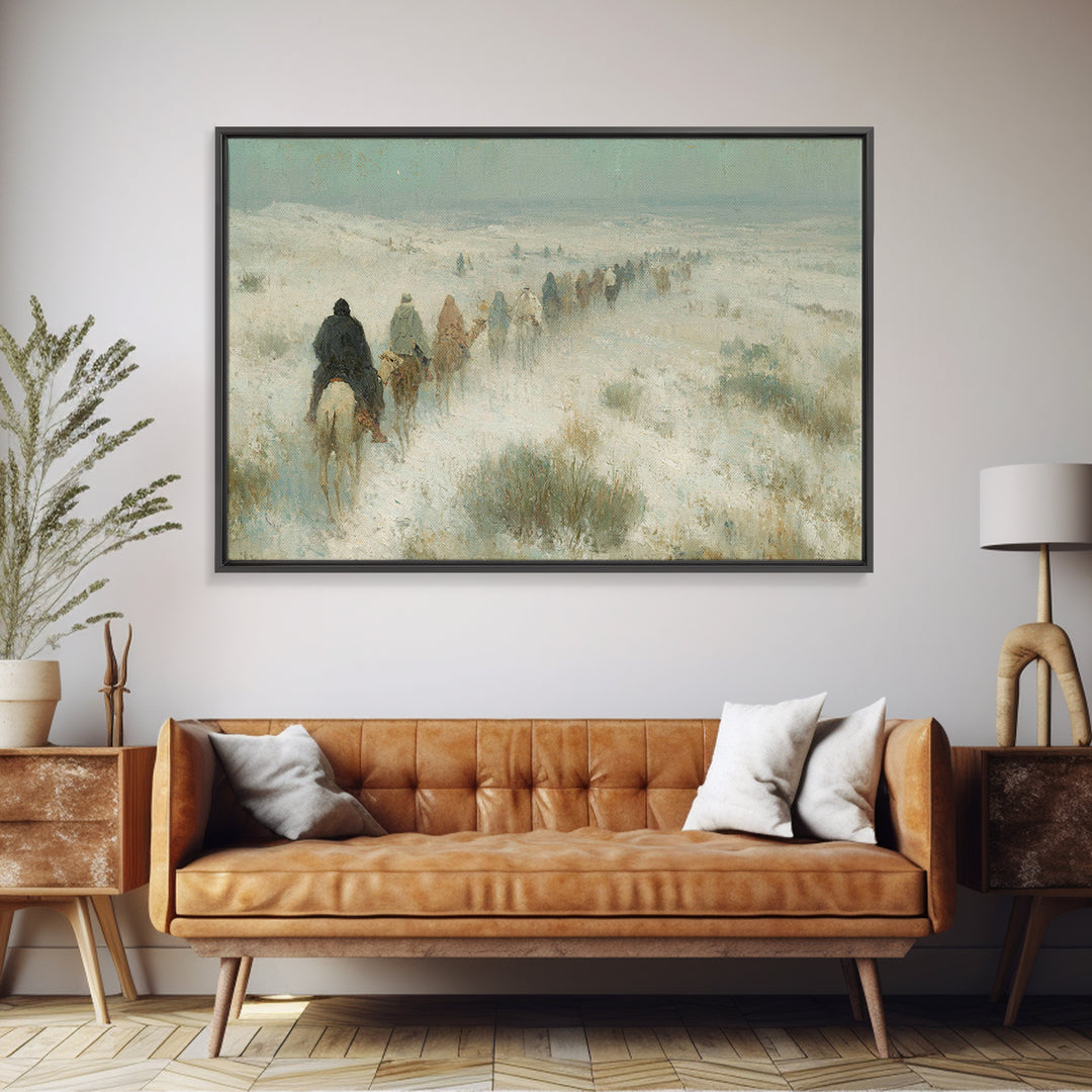 Messiah’s Star | Framed Canvas Print | Christian Christmas Art | Christian Art Painting | Jesus Painting | Christmas Wall Art | Christian A
