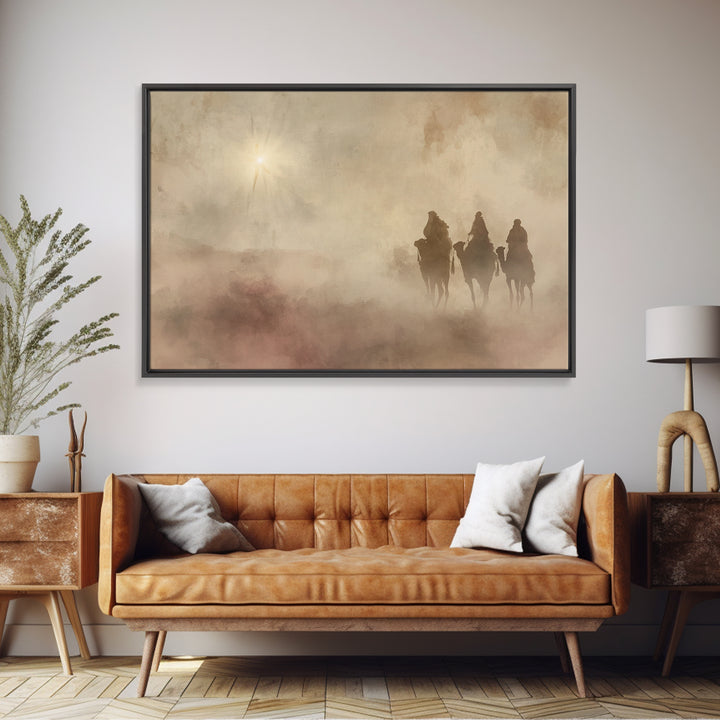 Star Of Promise – Framed Canvas Print – Christian Wall Art – Christian Art Canvas – Christian Christmas Art – Christmas Art – Christian Dec