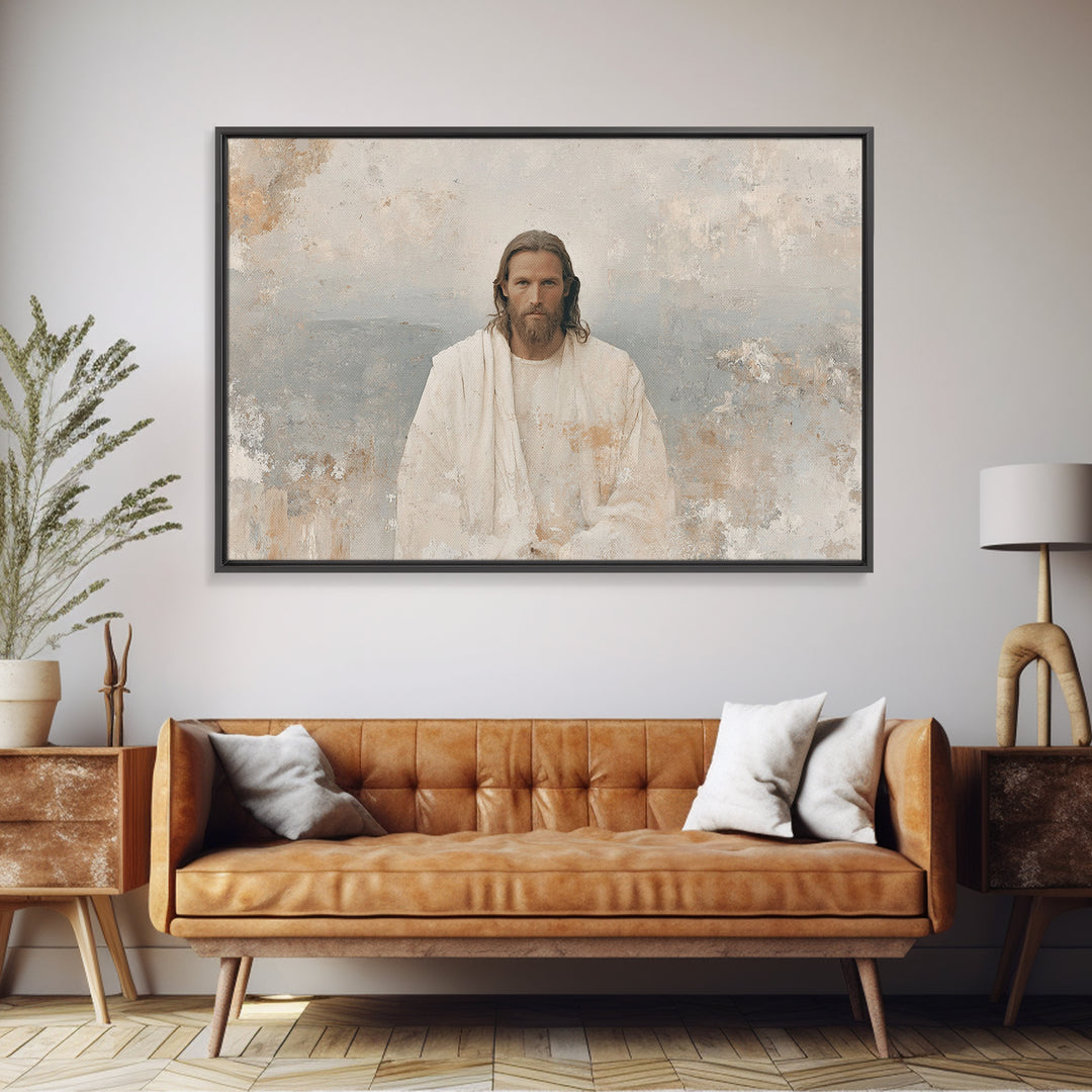 Prince Of Peace – Framed Canvas Print – Jesus Painting – Christian Wall Art – Christian Art Canvas – Christian Art Work – Christian Art Pri
