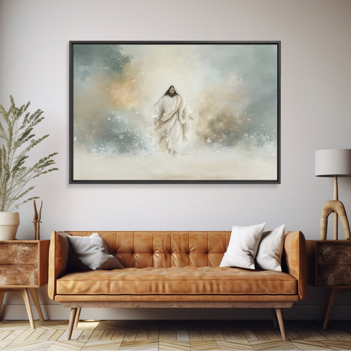 Heavenly Dawn | Framed Canvas Print | Christian Art Canvas | Jesus Painting | Christian Wall Art | Christian Christmas Art | Christian Deco
