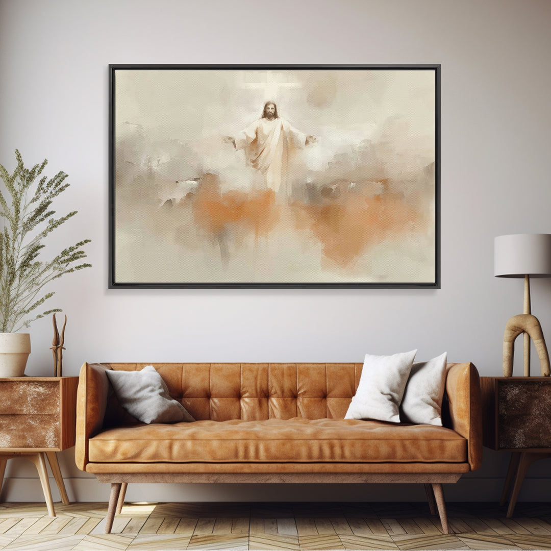 Light Of Mercy, Framed Canvas Print, Christian Wall Art, Christian Art Canvas, Jesus Painting, Christian Christmas Art, Christian Gift