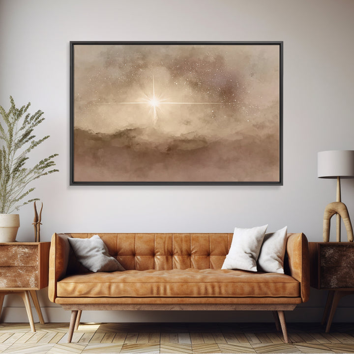 Divine Horizon | Framed Canvas Print | Christian Art Canvas | Christian Wall Art | Christmas Art | Christian Christmas Art | Jesus Painting