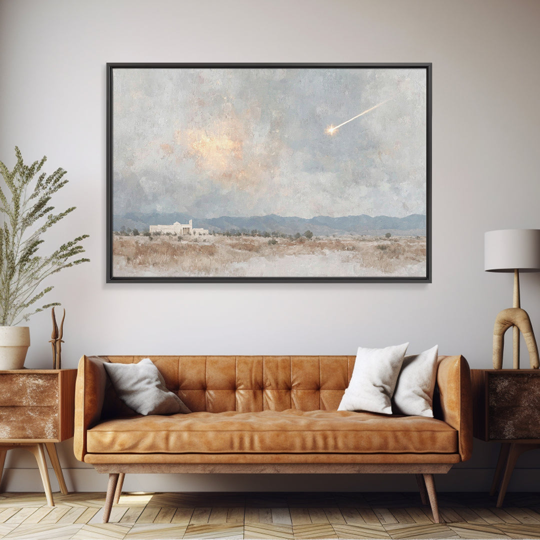 Guiding Light, Framed Canvas Print, Christian Wall Art, Christmas Art, Christian Art Canvas, Christian Christmas Art, Christian Decor For H