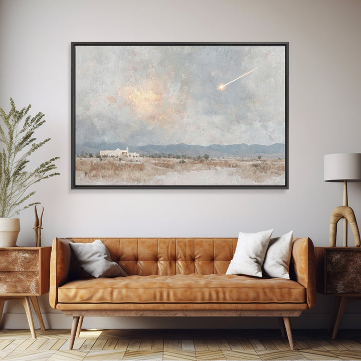 Guiding Light, Framed Canvas Print, Christian Wall Art, Christmas Art, Christian Art Canvas, Christian Christmas Art, Christian Decor For H