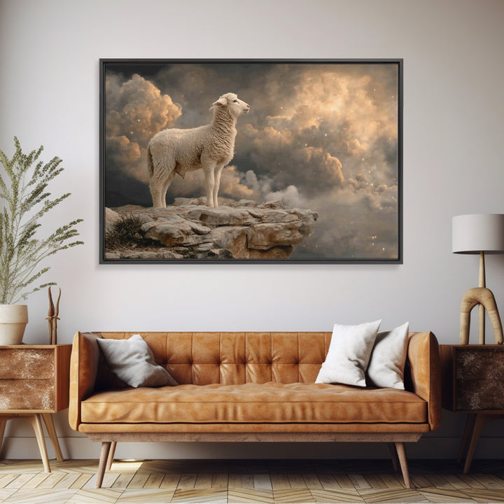 Dawn Of Faith – Framed Canvas Print – Christian Wall Art – Christian Art Canvas – Moody Christian Art – Christmas Art Work – Christian Chri