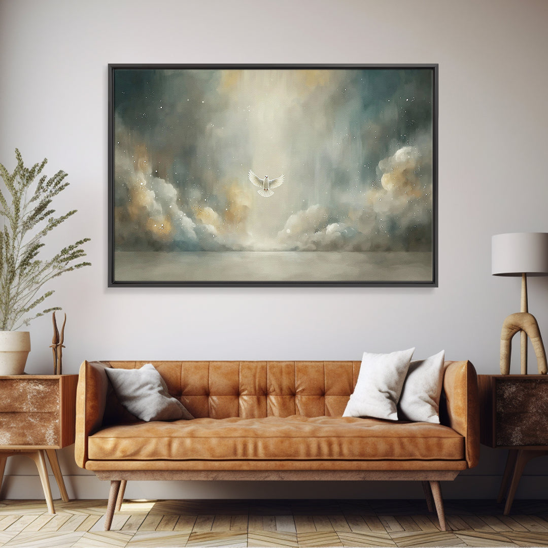 Humble Offering, Framed Canvas Print, Christian Art Canvas, Christian Wall Art, Jesus Painting, Christian Decor, Christmas Art