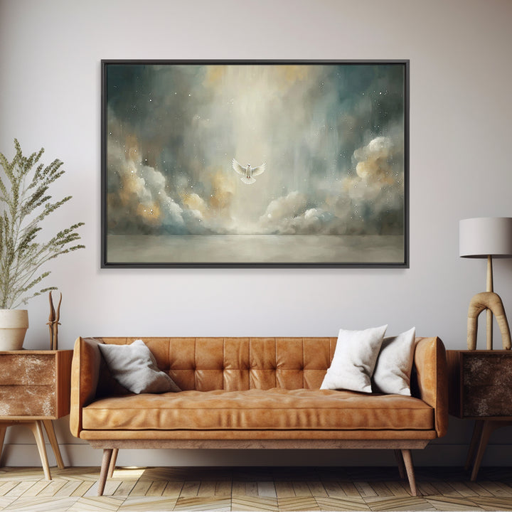 Humble Offering, Framed Canvas Print, Christian Art Canvas, Christian Wall Art, Jesus Painting, Christian Decor, Christmas Art