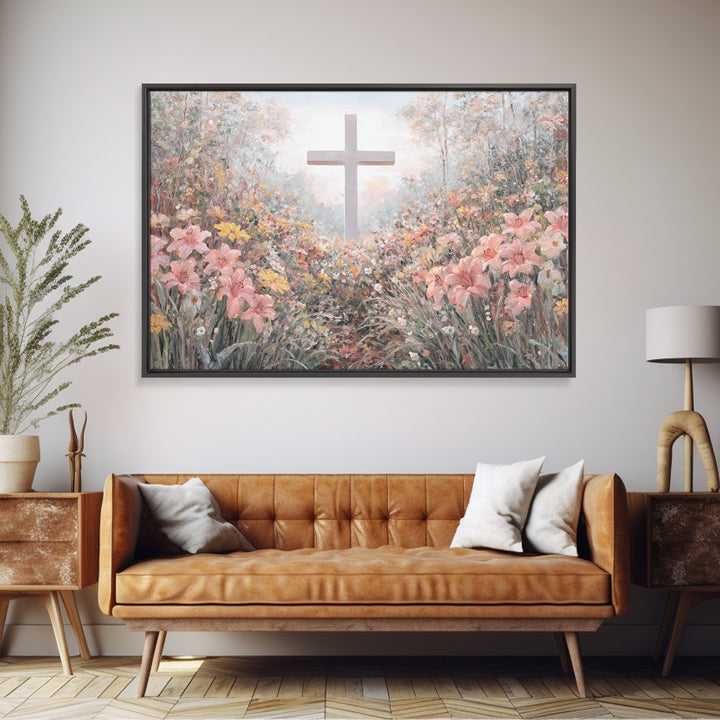 Garden Of Hope | Framed Canvas Print | Christian Art Canvas | Christian Wall Art | Jesus Christmas Art | Christian Gift Ideas | Modern Chri