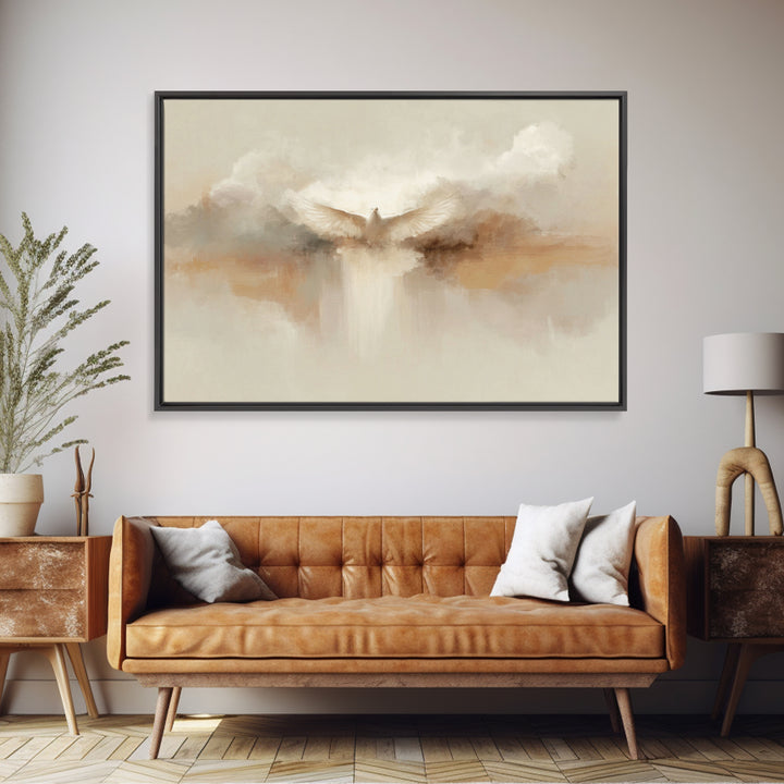 Divine Ascension, Framed Canvas Print, Christian Wall Art, Christian Art Canvas, Jesus Painting, Christmas Art, Christian Gift
