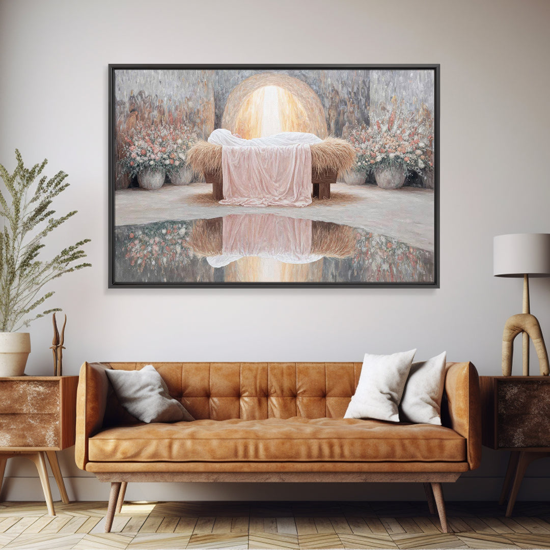 Star of Bethlehem – Framed Canvas Print – Christmas Wall Art – Christian Christmas Art – Christian Art Canvas – Christmas Art Prints – Chri