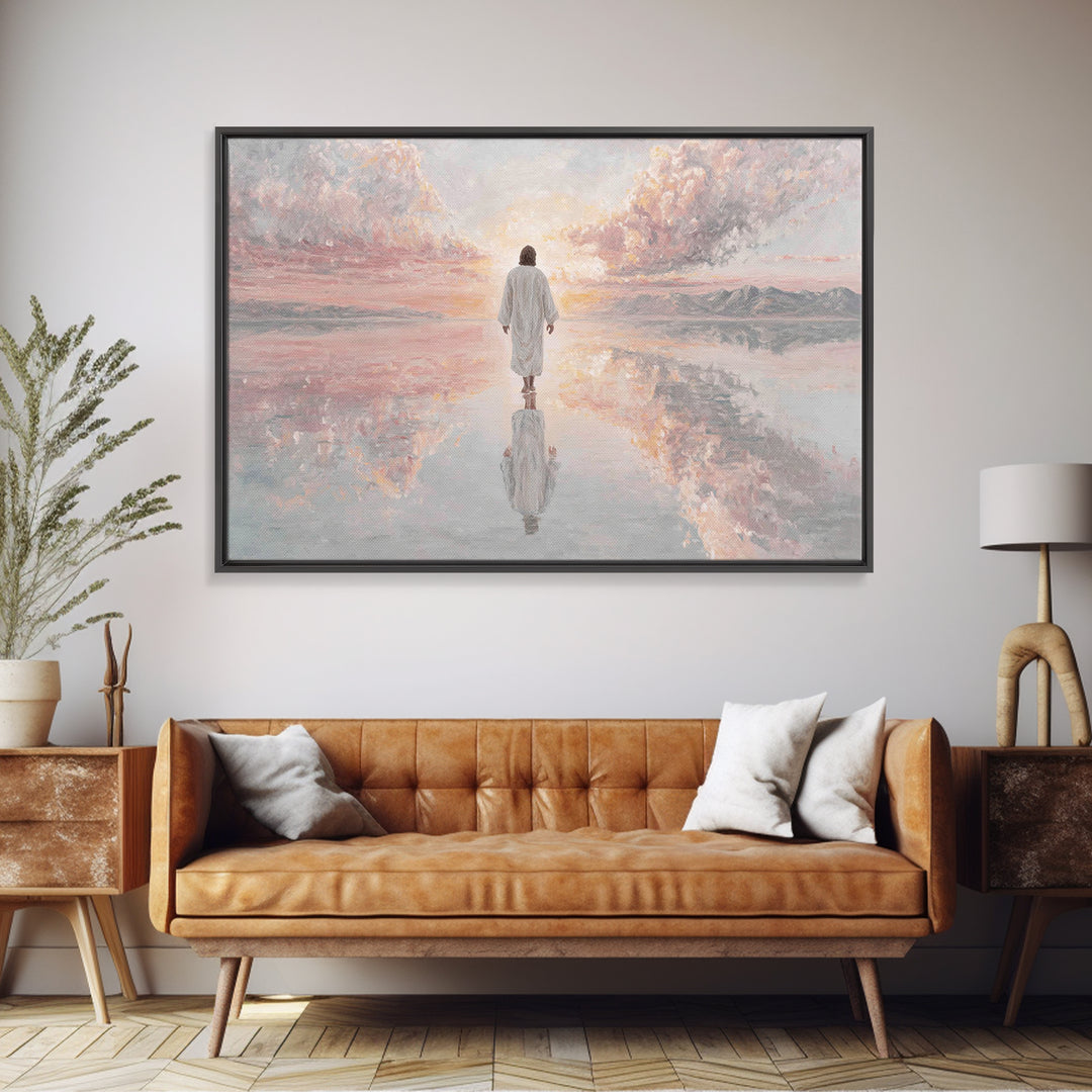 Dawn Of Mercy – Framed Canvas Print – Christian Wall Art – Jesus Painting – Christian Art Canvas – Christmas Wall Art – Christian Decor